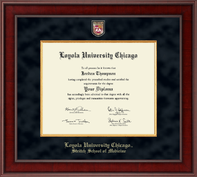 Loyola University Chicago diploma frame - Presidential Masterpiece Diploma Frame in Jefferson
