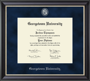 Georgetown University diploma frame - Regal Edition Diploma Frame in Noir