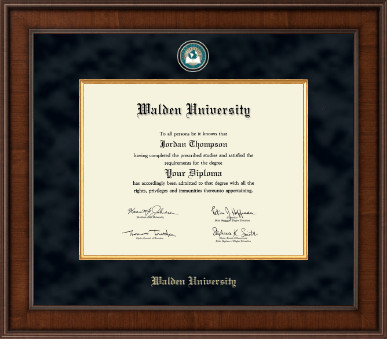 Walden University diploma frame - Presidential Masterpiece Diploma Frame in Madison