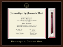 University of the Incarnate Word diploma frame - Tassel & Cord Diploma Frame in Delta