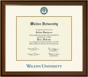 Walden University Dimensions Diploma Frame in Westwood