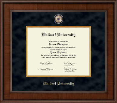 Waldorf University diploma frame - Presidential Masterpiece Diploma Frame in Madison