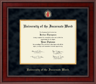 University of the Incarnate Word diploma frame - Presidential Masterpiece Diploma Frame in Jefferson