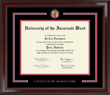 University of the Incarnate Word diploma frame - Showcase Edition Diploma Frame in Encore