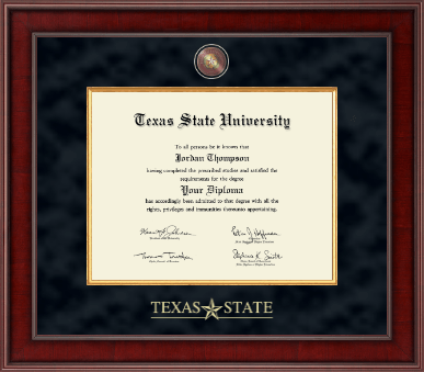 Texas State University diploma frame - Presidential Masterpiece Diploma Frame in Jefferson