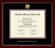 Southern Virginia University diploma frame - Gold Engraved Medallion Diploma Frame in Sutton