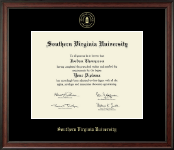 Southern Virginia University diploma frame - Gold Embossed Diploma Frame in Studio