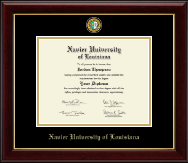 Xavier University of Louisiana Masterpiece Medallion Diploma Frame in Gallery