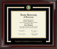 Xavier University of Louisiana Showcase Edition Diploma Frame in Encore