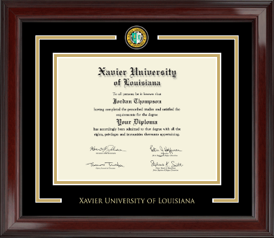 Xavier University of Louisiana diploma frame - Showcase Edition Diploma Frame in Encore