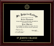 St. John's College-Santa Fe diploma frame - Gold Embossed Diploma Frame in Gallery