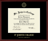 St. John's College-Santa Fe diploma frame - Gold Embossed Diploma Frame in Camby