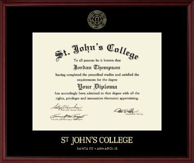 St. John's College-Santa Fe diploma frame - Gold Embossed Diploma Frame in Camby