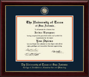 The University of Texas San Antonio diploma frame - Masterpiece Medallion Diploma Frame in Gallery