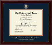 The University of Texas San Antonio diploma frame - Masterpiece Medallion Diploma Frame in Gallery