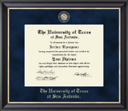 The University of Texas San Antonio diploma frame - Regal Edition Diploma Frame in Noir