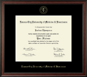 Kansas City University of Medicine and Biosciences Gold Embossed Diploma Frame in Studio