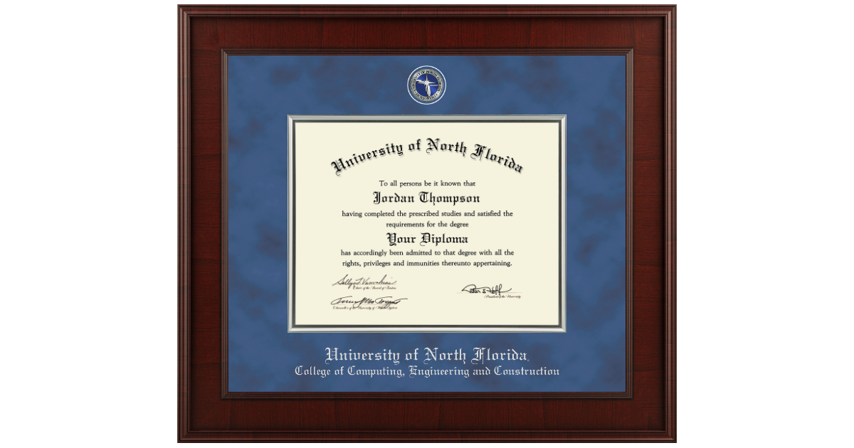UNF College of Computing, Engineering and Construction Diploma Frames