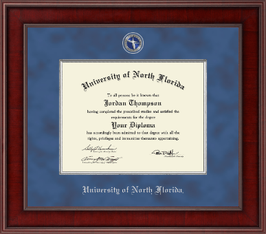 University of North Florida diploma frame - Presidential Masterpiece Diploma Frame in Jefferson
