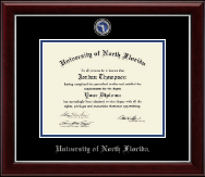 University of North Florida Masterpiece Medallion Diploma Frame in Gallery Silver