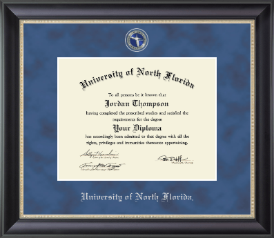 University of North Florida diploma frame - Regal Edition Diploma Frame in Noir