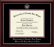 University of Nevada Las Vegas diploma frame - Silver Embossed Diploma Frame in Gallery Silver