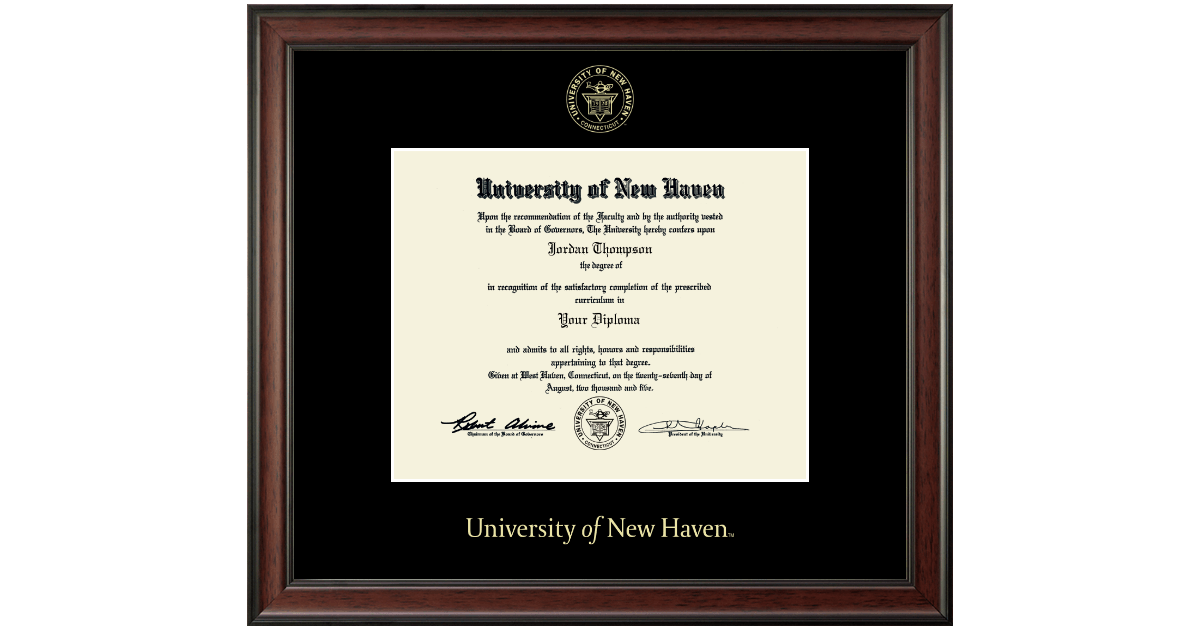 Gold Embossed Diploma Frame in Studio University of New Haven Item 330880 from UNH Campus Store