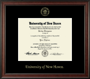 University of New Haven Gold Embossed Diploma Frame in Studio