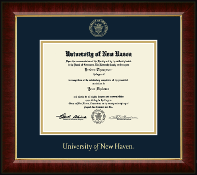 University of New Haven diploma frame - Gold Embossed Diploma Frame in Murano