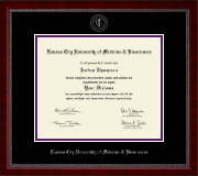 Kansas City University of Medicine and Biosciences Silver Embossed Diploma Frame in Sutton