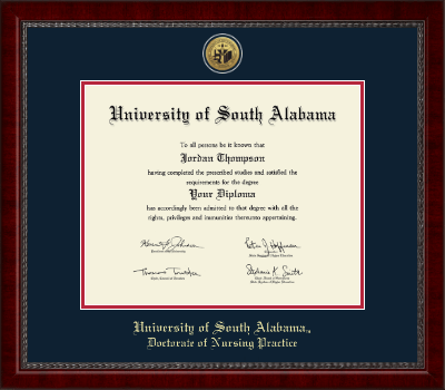 University of South Alabama diploma frame - Gold Engraved Medallion Diploma Frame in Sutton
