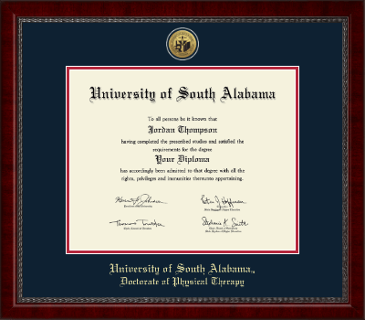 University of South Alabama diploma frame - Gold Engraved Medallion Diploma Frame in Sutton