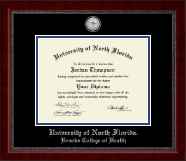 University of North Florida diploma frame - Silver Engraved Medallion Diploma Frame in Sutton