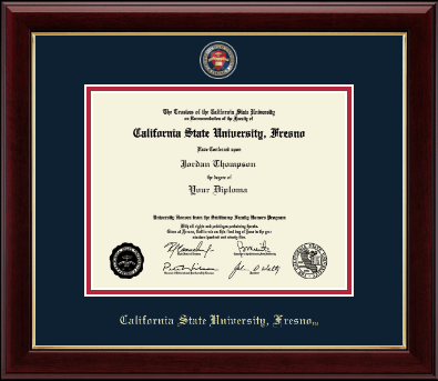 California State University Fresno diploma frame - Masterpiece Medallion Diploma Frame in Gallery