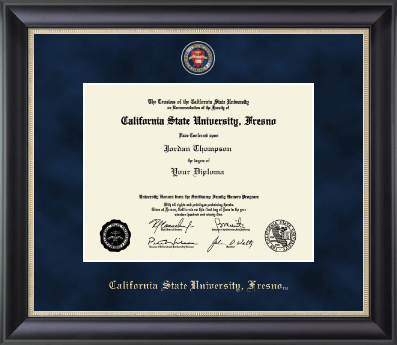 California State University Fresno diploma frame - Regal Edition Diploma Frame in Noir