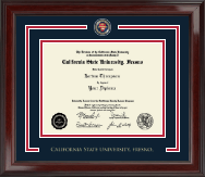 California State University Fresno Showcase Edition Diploma Frame in Encore