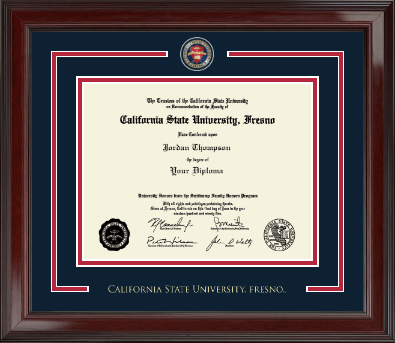 California State University Fresno diploma frame - Showcase Edition Diploma Frame in Encore