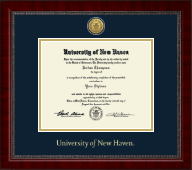 University of New Haven Gold Engraved Medallion Diploma Frame in Sutton
