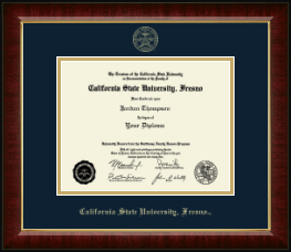 Gold Embossed Diploma Frame