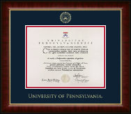 University of Pennsylvania certificate frame - Gold Embossed Certificate Frame in Murano