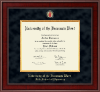 University of the Incarnate Word diploma frame - Presidential Masterpiece Diploma Frame in Jefferson
