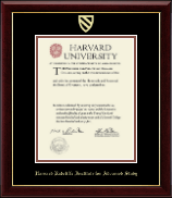 Harvard University Gold Embossed Diploma Frame in Gallery