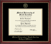 Medical University of South Carolina diploma frame - Gold Embossed Diploma Frame in Kensington Gold