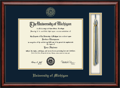 University of Michigan diploma frame - Tassel & Cord Diploma Frame in Southport