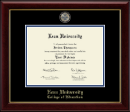 Kean University diploma frame - Masterpiece Medallion Diploma Frame in Gallery