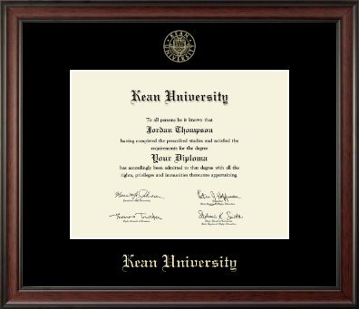 Kean University diploma frame - Gold Embossed Diploma Frame in Studio