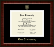 Kean University Gold Embossed Diploma Frame in Murano