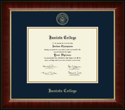 Juniata College diploma frame - Gold Embossed Diploma Frame in Murano