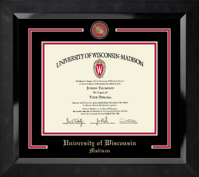 University of Wisconsin Madison diploma frame - Showcase Edition Diploma Frame in Eclipse