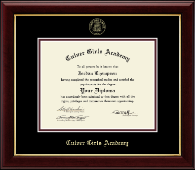 Culver Academies diploma frame - Gold Embossed Diploma Frame in Gallery